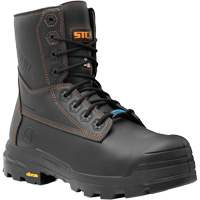 Bottes de travail Metpro Flex avec protecteur m&eacute;tatarsien, Cuir, Taille 4, Imperm&eacute;able Stor-it Systems