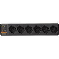 6-Pocket Multi-Unit Charger for Curve Two-Way Radio Stor-it Systems