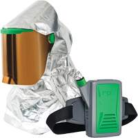 Respirateur &agrave; chaleur radiante Z-Link avec souffleur & montage &agrave; la ceinture, Respirateur &agrave; masque/Capuchon & visi&egrave;re, Pile Lithium-ion Stor-it Systems