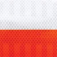 Pellicule souple pour chantiers routiers &agrave; haute intensit&eacute; 382VHIP, 5" la x 150' lo, Orange et blanc Stor-it Systems
