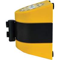 Syst&egrave;me de barri&egrave;re de s&eacute;curit&eacute; HAZLOK, Plastique, Fixation magn&eacute;tique, 30', Ruban Noir et jaune Stor-it Systems