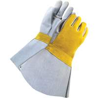 Soudeur doubl&eacute; avec poignet de 5", Cuir de vache refendu, Taille Taille unique Stor-it Systems