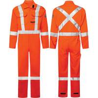 Combinaisons Avenger, 7 oz, Taille 46, Orange haute visibilit&eacute; Stor-it Systems