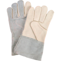 Standard-Duty Work Gloves, Large, Grain Cowhide Palm SI842 | Stor-it Systems