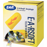 E-A-Rsoft Yellow Neon Blasts Earplugs, Bulk - Polybag Stor-it Systems