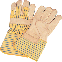 Standard-Duty Dry-Palm Fitters Gloves, Large, Grain Cowhide Palm, Cotton Inner Lining SM583 | Stor-it Systems