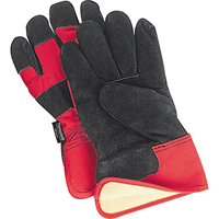 Superior Warmth Winter-Lined Fitters Gloves, Large, Split Cowhide Palm, Thinsulate™ Inner Lining SM609 | Stor-it Systems