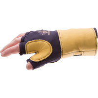 Premium Impact & Repetitive Strain Protective Left-Hand Glove, Size X-Small, Grain Leather Palm Stor-it Systems
