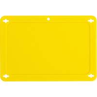 &eacute;tiquette vierge pour vanne, Plastique, 4-3/4" la x 3-1/4" h Stor-it Systems