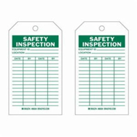 &eacute;tiquettes d'inspection de s&eacute;curit&eacute;, Polyester, 4" la x 7" h, Anglais Stor-it Systems