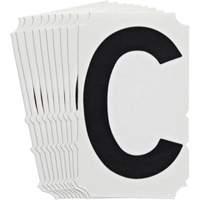 Quick-Align<sup>®</sup> Individual Gothic Number and Letter Labels, C, 4" H, Black SZ991 | Stor-it Systems