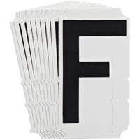 Quick-Align<sup>®</sup> Individual Gothic Number and Letter Labels, F, 4" H, Black SZ994 | Stor-it Systems