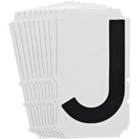 Quick-Align<sup>®</sup>Individual Gothic Number and Letter Labels, J, 4" H, Black SZ998 | Stor-it Systems