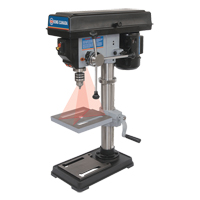 Drill Presses With Laser, 10", 1/2" Chuck, 3050 RPM TBW135 | Stor-it Systems