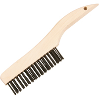 Brosses de nettoyage &agrave; manche en patin, Acier, 4 x 16 rangs de fils, Longueur 10" Stor-it Systems
