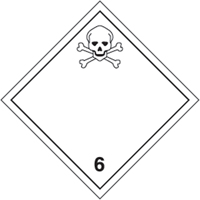 Toxic Materials TDG Shipping Labels, Vinyl SAX152 | Stor-it Systems