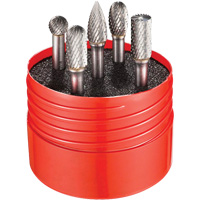 Double Cut Rotary Burr Set, 5 Pieces TCS900 | Stor-it Systems