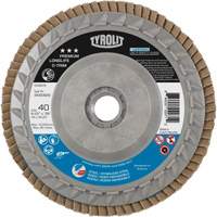 Long Life C-Trim Flap Disc, 4-1/2" x 5/8"-11, Type 27, 40 Grit, Zirconia Alumina Stor-it Systems