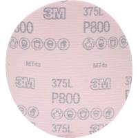 Disque &agrave; pellicule Hookit 375L, dia 6", Grain P800, Oxyde d'aluminium Stor-it Systems