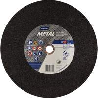 Metal A Chop Saw Cut-Off Wheel, 14" x 3/32", 1" Arbor, Type 01/41, Aluminum Oxide, 4365 RPM TCT626 | Stor-it Systems