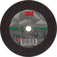 Silver Cut-Off Wheel, 4" x 0.05", 3/8"-24 Arbor, Type 1, Ceramic, 19100 RPM TCT844 | Stor-it Systems