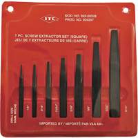ISE-7 Ensemble d'extracteurs de vis carr&eacute;es 7 pi&egrave;ces, Pour vis de 1/8" - 9/16" Stor-it Systems