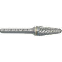 Fraise conique avec extr&eacute;mit&eacute; en rayon L4-D JET-KUT, 1/4" dia., 1/4" Tige, 1-1/8" Prof. de la coupe Stor-it Systems