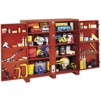 Jobsite Shelf Cabinet, Steel, 47.5 Cubic Feet, Red TEP168 | Stor-it Systems