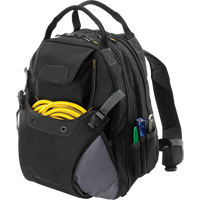 44-Pocket Tool Backpack, 16" L x 13-1/4" W, Black, Polyester TEQ487 | Stor-it Systems