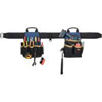 Combin&eacute;s de ceinture &agrave; outils &agrave; 20 pochettes, Polyester, Noir Stor-it Systems