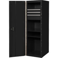 Armoire lat&eacute;rale s&eacute;rie RX, 3 tiroirs, 19" la x 25" p x 61" h, Noir Stor-it Systems