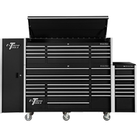 Armoire lat&eacute;rale s&eacute;rie RX, 3 tiroirs, 19" la x 25" p x 61" h, Noir Stor-it Systems
