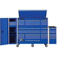 RX Series Side Cabinet, 3 Drawers, 19" W x 25" D x 61" H, Blue TEQ494 | Stor-it Systems