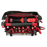 Packout Tote, Ballistic Nylon, 31 Pockets, Black/Red Stor-it Systems