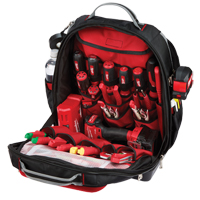 Ultimate Jobsite Backpack, 20" L x 17" W, Black, Ballistic TEQ711 | Stor-it Systems