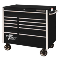 RX Series Rolling Tool Cabinet, 11 Drawers, 41-1/2" W x 25-1/2" D x 40-1/2" H, Black TEQ763 | Stor-it Systems