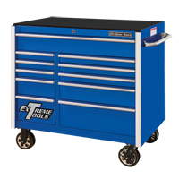 RX Series Rolling Tool Cabinet, 11 Drawers, 41-1/2" W x 25-1/2" D x 40-1/2" H, Blue TEQ764 | Stor-it Systems