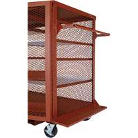 Mobile Mesh Cabinet, Steel, 37 Cubic Feet, Red TEQ806 | Stor-it Systems