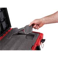 Packout Tool Case with Customizable Insert, 20-7/10" x 15-1/5" x 6-1/5", Black/Red Stor-it Systems