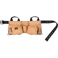 Ceinture &agrave; outils pour menuisier, Cuir, Havane Stor-it Systems