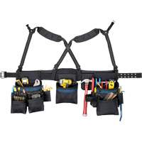 Ceinture &agrave; outils pour menuisier, Polyester, Noir Stor-it Systems
