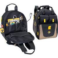 E-Charge Back Pack, 15" L x 10-1/2" W, Black, Polyester TEQ932 | Stor-it Systems