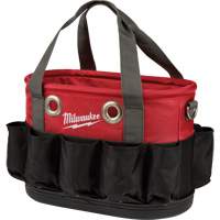 Sac ovale utilitaire, Nylon balistique, 24 pochettes, Noir/Rouge Stor-it Systems
