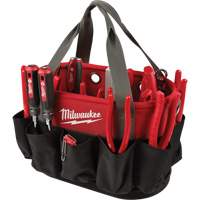 Sac ovale utilitaire, Nylon balistique, 24 pochettes, Noir/Rouge Stor-it Systems