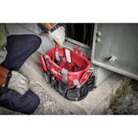 Sac ovale utilitaire, Nylon balistique, 24 pochettes, Noir/Rouge Stor-it Systems
