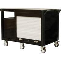 Chariot industriel, 12 tiroirs, 31-5/8" lo x 52-1/2" la x 40-1/4" h, Noir/Orange Stor-it Systems