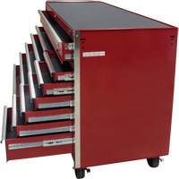 Industrial Tool Cart, 12 Drawers, 56" W x 24-1/2" D x 38-1/8" H, Red TER103 | Stor-it Systems
