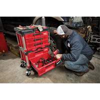 Packout 3-Drawer Tool Box, 16-1/3" x 14-1/3" x 22-1/5", Black/Red Stor-it Systems