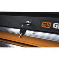 GSX Series Tool Chest, 26" W, 4 Drawers, Black/Orange Stor-it Systems