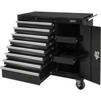 Industrial Tool Cart, 8 Drawers, 44-3/10" W x 21-1/10" D x 36-7/10" H, Black TER218 | Stor-it Systems